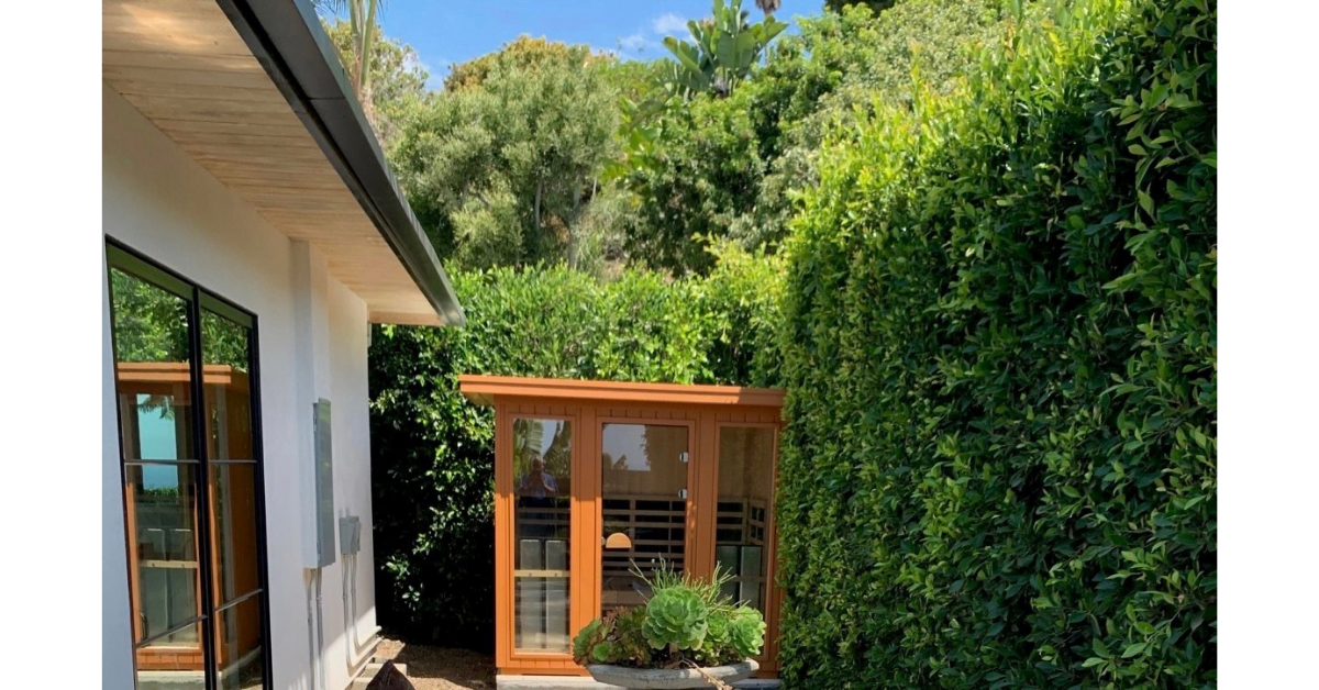 infrared sauna outside